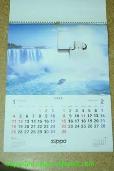 Zippo Japan Calender 2004 Specialy Thanks to MARI b