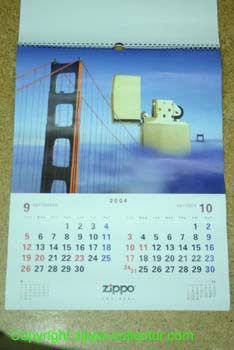 Zippo Japan Calender 2004 Specialy Thanks to MARI f
