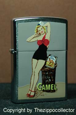 Z290 Camel Pin Up on Log
