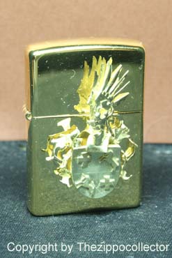Family Crest Holzmann in pur gold
