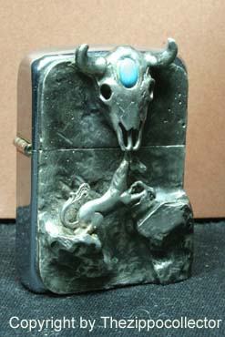 Original Zippo, Bull and Horse,not licensed ennobled by CHRIS