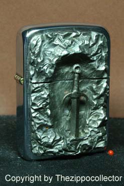 Original Zippo, Excalibur,not licensed ennobled by CHRIS