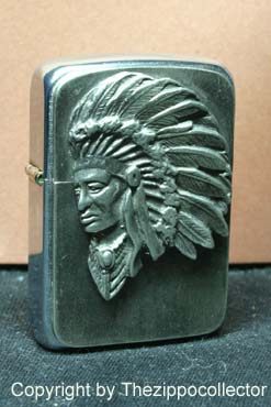 Original Zippo, Indian Chef dark,not licensed ennobled by CHRIS