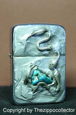 Original Zippo, Snake,not licensed ennobled by CHRIS