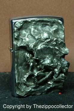 Original Zippo, Virgin with Dragon,not licensed ennobled by CHRIS