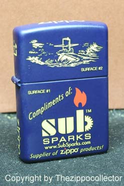 Salesmansample 9 sided blue matte