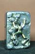 Original Zippo, Green Climber,not licensed ennobled by CHRIS