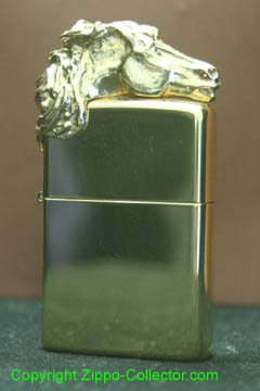 Sculpture gold plated HORSE